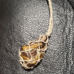 Zebra Jasper adjustable necklace